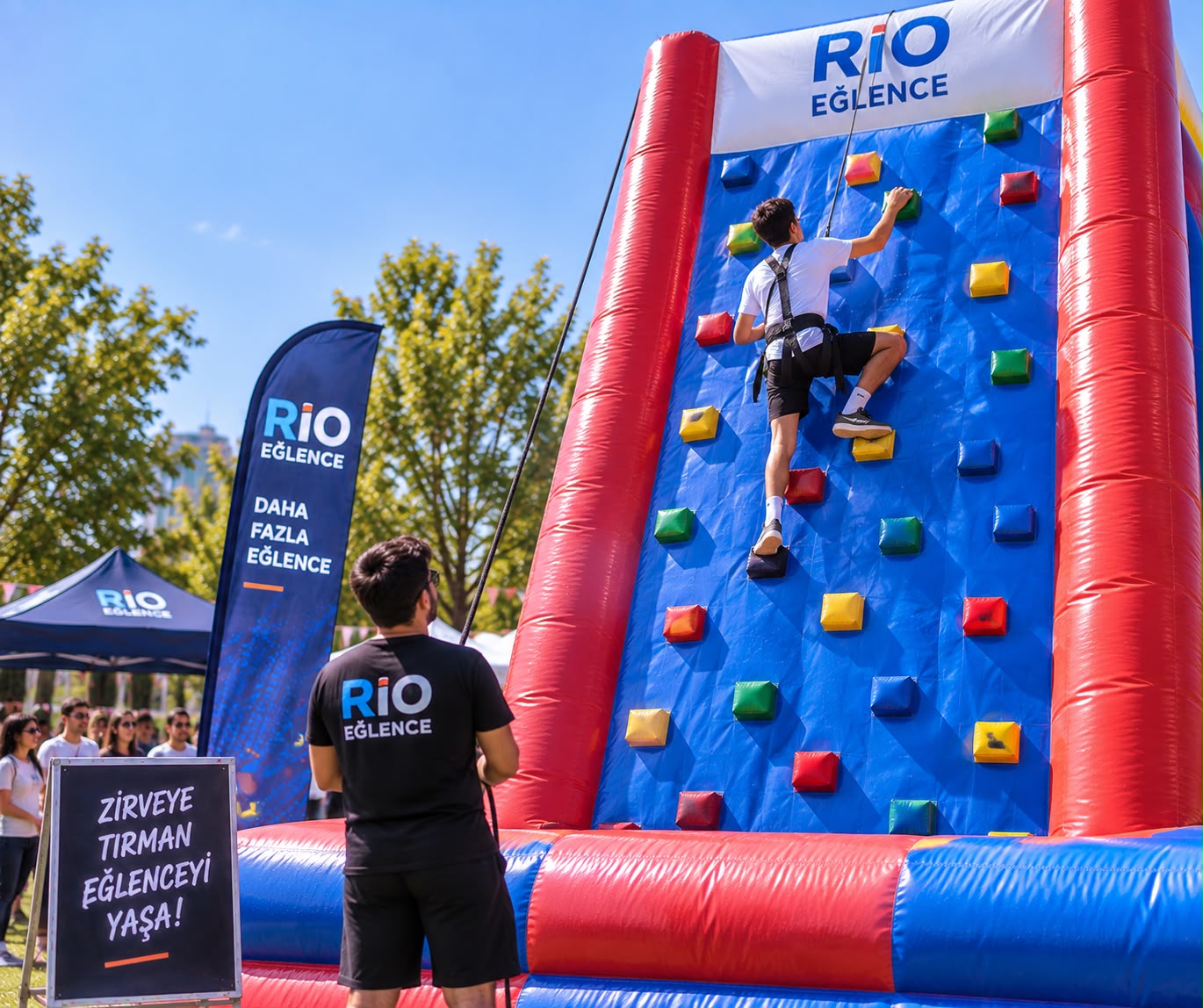 Rio Eğlence Şişme Tırmanma Duvarı
